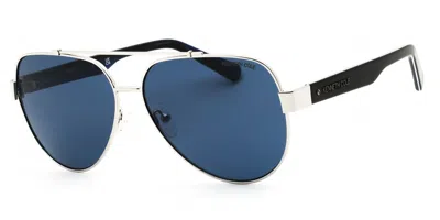 Kenneth Cole Kc00034 10v Men's Sunglasses Silver Size 60