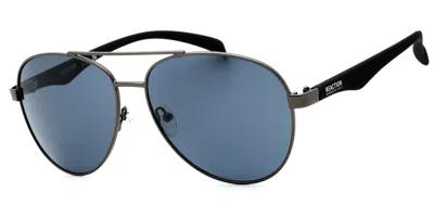 Kenneth Cole Kc1318 08a Men's Sunglasses Gunmetal Size 58 In Gray