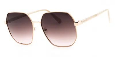 Kenneth Cole Kc3000 28t Women's Sunglasses Gold Size 60 In White