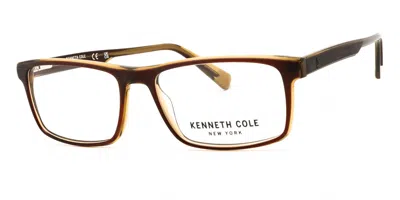 Kenneth Cole Kc50013 Men's Glasses, Brown, Size 54 In Red