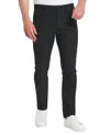 Kenneth Cole Kennth Cole Men's Slim-tapered Fit Stretch Tech Pants In Black