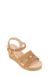 Kenneth Cole Kids' Anastasia Wedge Sandal In Cognac