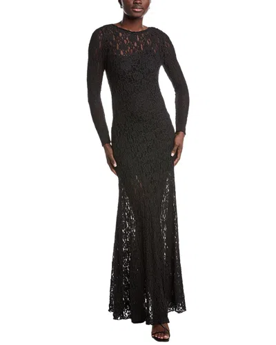Kenneth Cole Lace Maxi Dress In Black