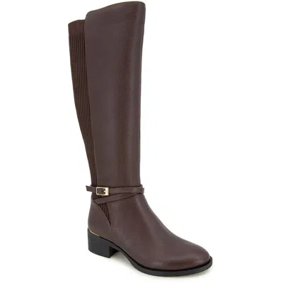 Kenneth Cole Lanica Womens Zipper Leather Knee-high Boots In Multi