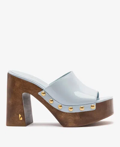 Kenneth Cole Larroudé X : Mule Maya Patent Leather In Blue