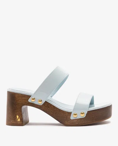 Kenneth Cole Larroudé X : Sandal Maya Patent Leather In Blue