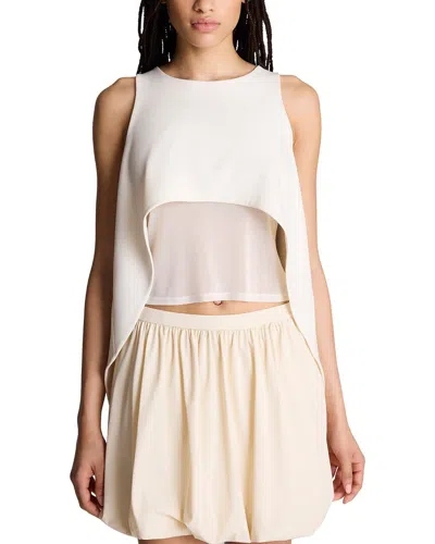Kenneth Cole Layered High Low Tank In Neutral
