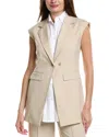 Kenneth Cole Layered Vest In Neutral