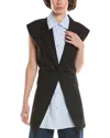Kenneth Cole Layered Vest In Black