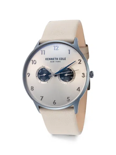 Kenneth Cole 레더 42mm 시계 In Gray