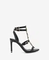 Kenneth Cole Lilath Embellished Ankle Strap Sandal In Black