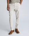 Kenneth Cole Linen Blend Slim Fit Flat Front Chino Pant In String