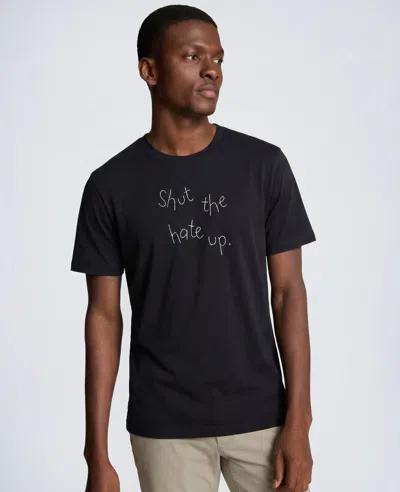 Kenneth Cole Lingua Franca Shut The Hate Up Unisex Tee In Black