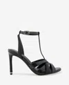 Kenneth Cole Liona Embossed Snake Heel In Black