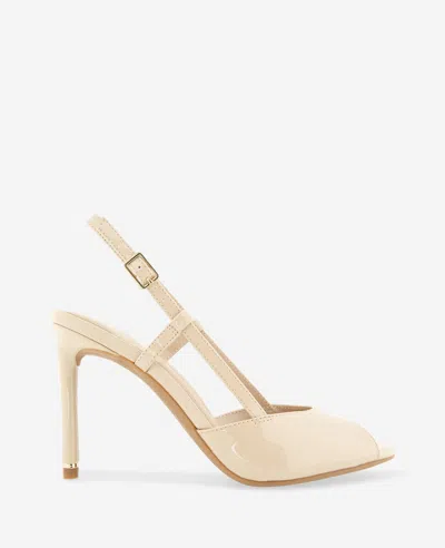 Kenneth Cole Londyn Slingback Peep Toe Sandal In White