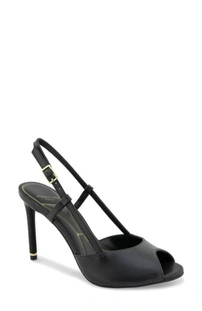 Kenneth Cole Londyn Slingback Peep Toe Sandal In Multi