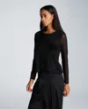 Kenneth Cole Long Sleeve Pullover In Black
