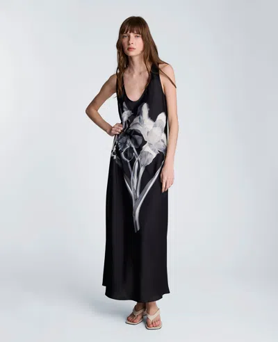 Kenneth Cole Long Slip Dress In Multi