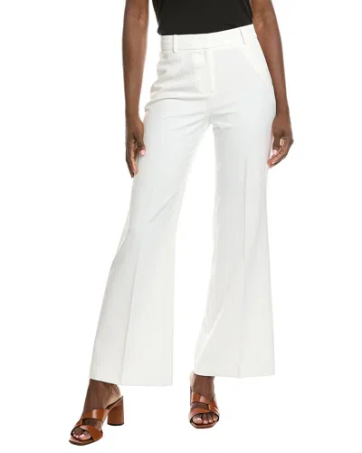 Kenneth Cole Luxe Twill Flare Pant In White