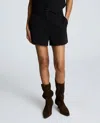 Kenneth Cole Luxe Twill Fly Front Short In Black