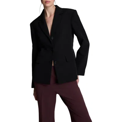 Kenneth Cole Luxe Twill Jacket In Black