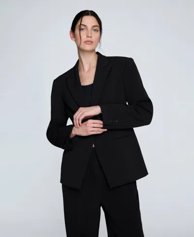 Kenneth Cole Luxe Twill Slim One Button Jacket