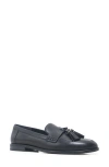 Kenneth Cole Lyra Tassel Loafer In Black Leather