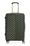 Kenneth Cole Madison Square 20-inch Hardside Carry-on Luggage In Green