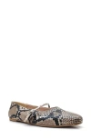 Kenneth Cole Magnolia Mary Jane Flat In Snake Embossed
