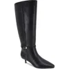Kenneth Cole Marais Knee High Boot In Black Leather