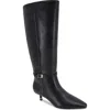 Kenneth Cole Marais Knee High Boot In Black Leather