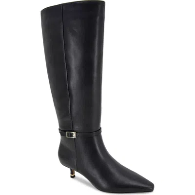 Kenneth Cole Marais Knee High Boot In Black Leather