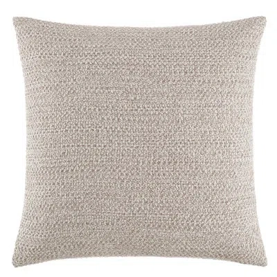 Kenneth Cole Marbled Knit Beige Throw Pillow