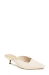 Kenneth Cole Margo Kitten Heel Mule In White