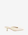 Kenneth Cole Margo Kitten Heel Mule In Whitecap Leather