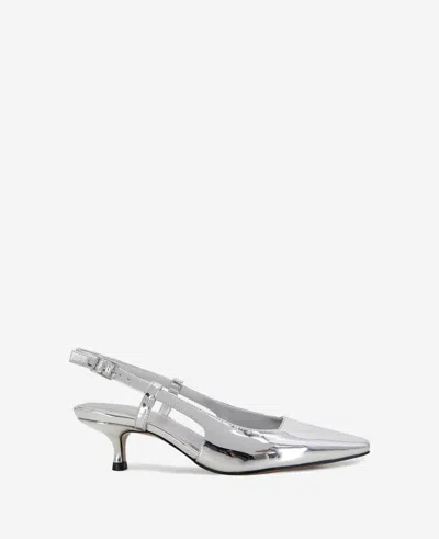 Kenneth Cole Martha Slingback Heel In Silver