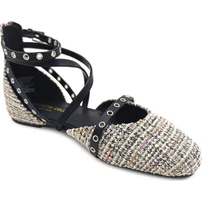 Kenneth Cole Mason Ankle Strap D'orsay Flat In Multi