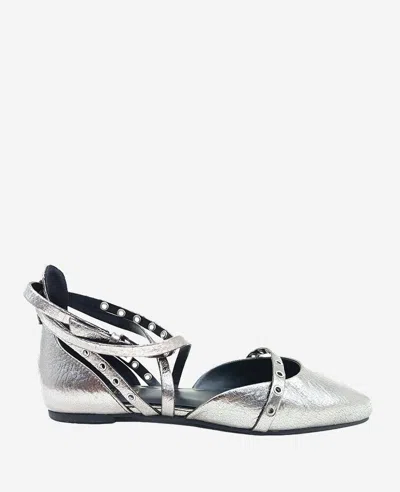 KENNETH COLE MASON STRAPPY METALLIC STUD FLAT