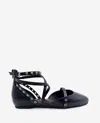 Kenneth Cole Mason Strappy Stud Flat In Black