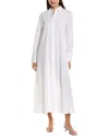 Kenneth Cole Maxi Shirtdress In White