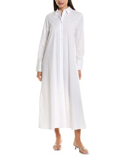 Kenneth Cole Maxi Shirtdress In White