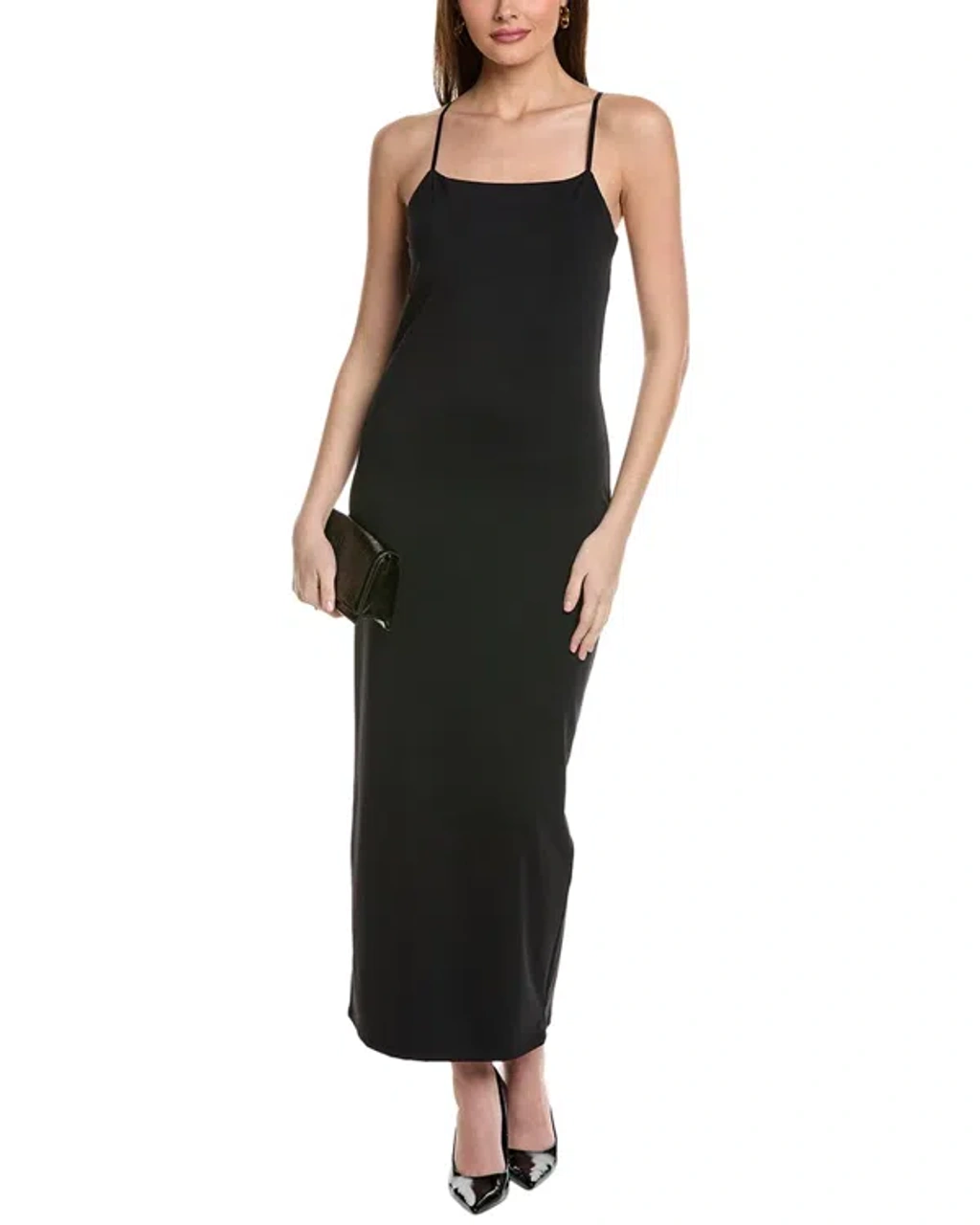 Kenneth Cole Maxi Slip Dress In Black | ModeSens