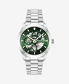 Kenneth Cole Mechanical Stainless Steel Watch In Silver