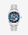 Kenneth Cole Mechanical Stainless Steel Watch In Silver