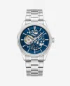 Kenneth Cole Mechanical Stainless Steel Watch In Silver