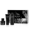 Kenneth Cole Black Eau De Toilette 3pc Gift Set In Multi