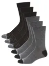 Kenneth Cole Men's 6-pack Logo Crew Socks In Black