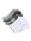 Kenneth Cole Men's 6-pack Striped Ankle Socks In Grey