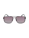Kenneth Cole Men's 61mm Square Aviator Sunglasses In Black