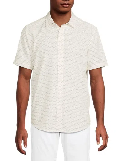 Kenneth Cole Men's Arrow Print Short-sleeve Shirt